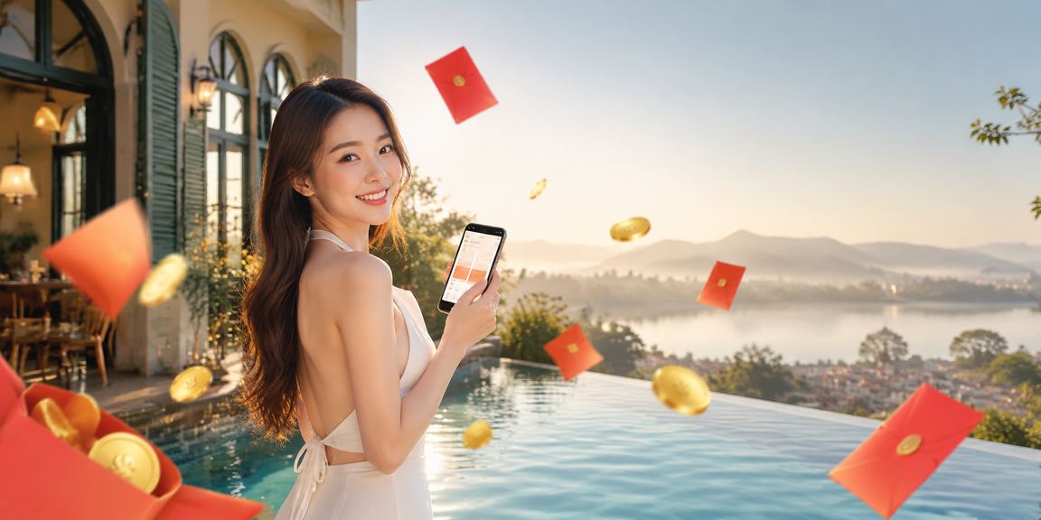Khung cảnh thưởng tiền thưởng phong bao đỏ tại Đà Lạt